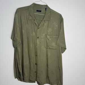 Club Room Olive Men's Casual Button Down Shirt
